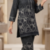 1773080538357 Women Stylish Neck Floral Print Western Co Order Sets, Wear as Office Coat, Travel Coord, Cot