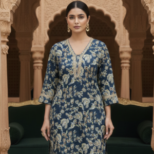 Women Floral Printed Kurta with Trousers 