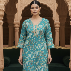Women Floral Printed Kurta with Trousers 