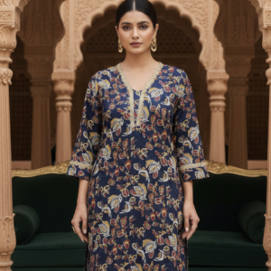 Women Floral Printed Kurta with Trousers 