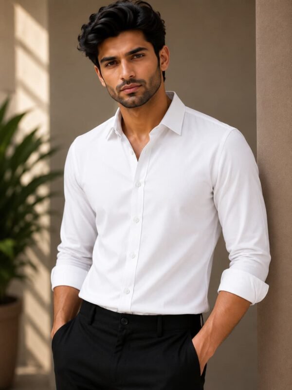 WhatsApp Image 2026-05-16 at 5.31.13 PM (1) Men's Slim Fit Solid Spread Collar Cotton Shirt|Stylish Men's Wear Shirt for Office or Party