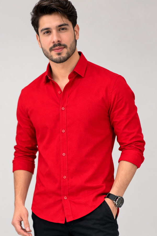 file_000000002d987208a1e5a8bac1d13d00 Men's Slim Fit Solid Spread Collar Cotton Shirt|Stylish Men's Wear Shirt for Office or Party