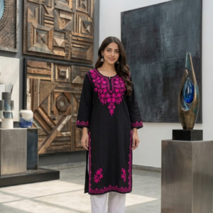 Gemini_Generated_Image_nmc957nmc957nmc9 Women's Rayon CottonEmbroidered Long Kurti Premium Quality